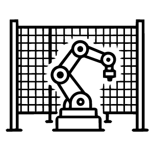 Industrial robot icon